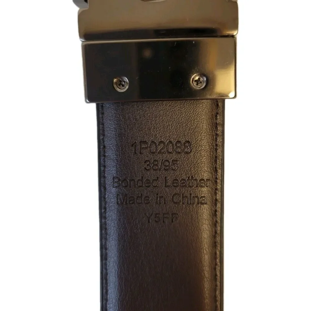 Perry Ellis Leather Black Belt